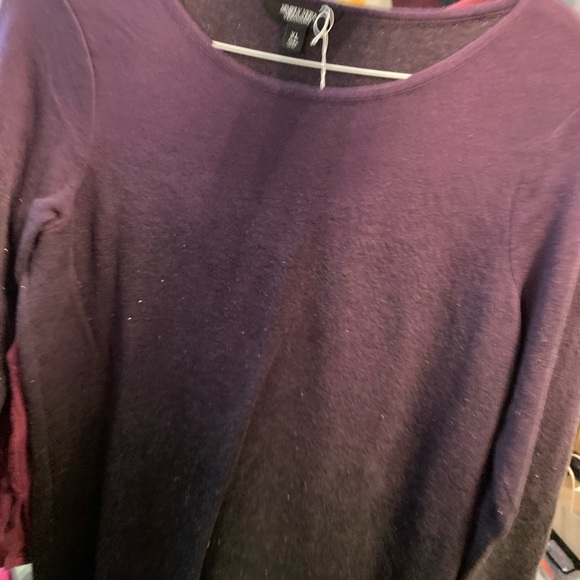 Simply Vera Vera Wang Purple Ombré Sweater - Picture 4 of 4